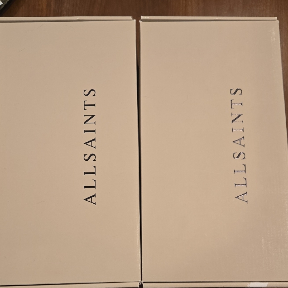 All Saints White Leather Women's Sneakers - Picture 7 of 13